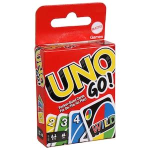 UNO GO Card Game from Mattel, 3.75x2.125 in. .